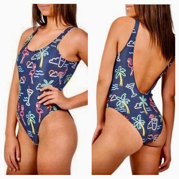 Chubbies The Fine-Apple Pineapple 1-Piece Swimsuit - Picture 6 of 10
